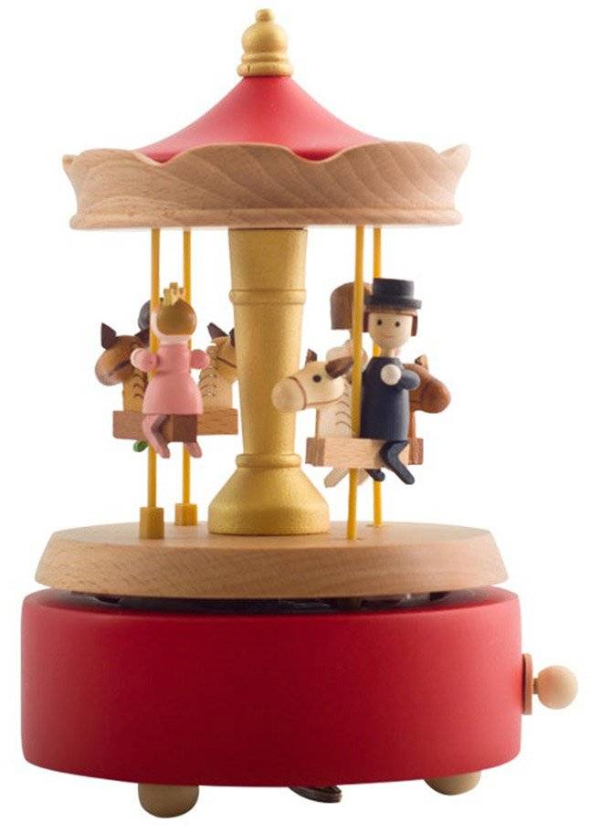 ΜΟΥΣΙΚΟ ΞΥΛΙΝΟ ΚΟΥΤΊ ΚΑΡΟΥΖΕΛ "ΟΙΚΟΓΕΝΕΙΑ ΜΕ ΑΛΟΓΑΚΙΑ" - MERRY CHRISTMAS CHRISTMAS COLLECTION