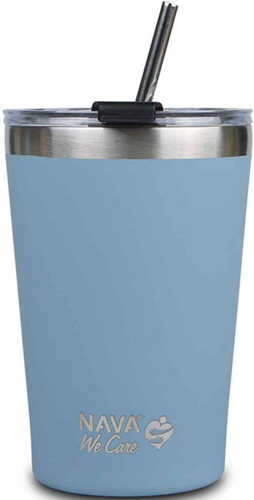 ΠΟΤΗΡΙ ΘΕΡΜΟΣ NAVA WE CARE INOX ΜΠΛΕ ΜΕ ΚΑΛΑΜΑΚΙ (450ML) NAVA