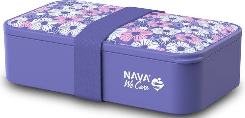 NAVA ΔΟΧΕΙΟ ΦΑΓΗΤΟΥ NAVA WE CARE ΠΛΑΣΤΙΚΟ ΟΡΘΟΓΩΝΙΟ ΜΩΒ (650ML)