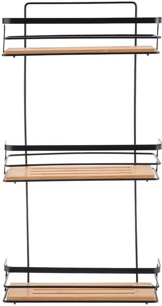 ΕΤΑΖΙΕΡΑ ESPIEL BAMBOO ESSENTIALS ΜΑΥΡΗ (3 ΘΕΣΕΩΝ)