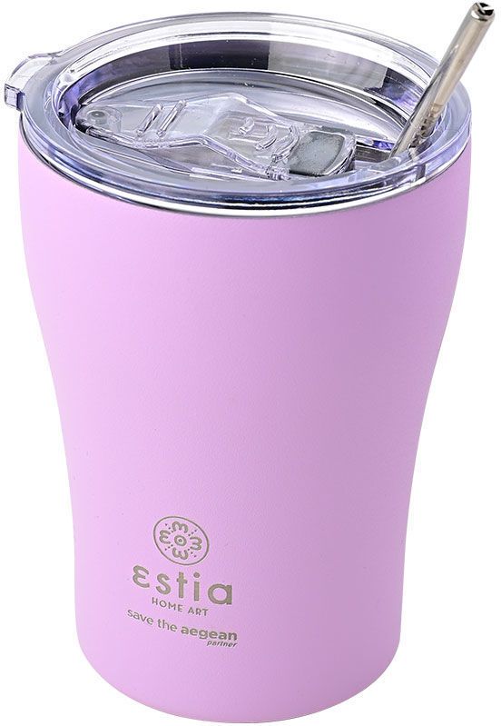SAVE THE AEGEAN ΠΟΤΗΡΙ ΘΕΡΜΟΣ ESTIA SAVE THE AEGEAN COFFEE MUG LAVENDER PURPLE (350ML)