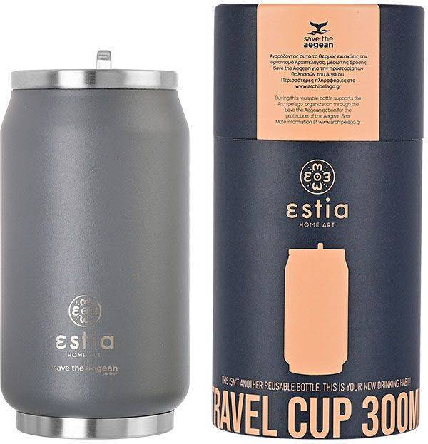 ΘΕΡΜΟΣ ESTIA SAVE THE AEGEAN TRAVEL CUP FJORD GREY (300ML) SAVE THE AEGEAN