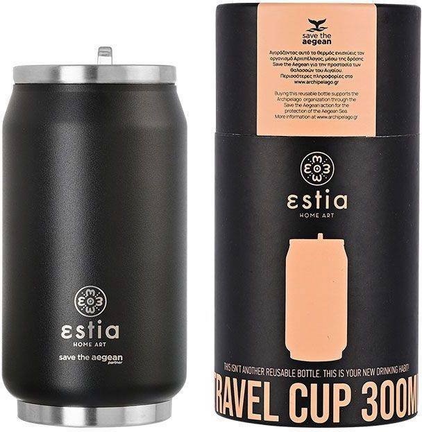 SAVE THE AEGEAN ΘΕΡΜΟΣ ESTIA SAVE THE AEGEAN TRAVEL CUP MIDNIGHT BLACK (300ML)