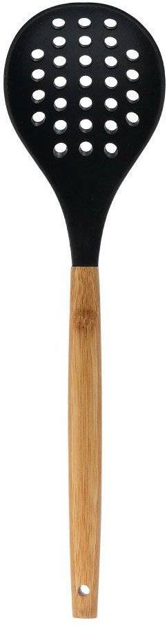 ESTIA ΚΟΥΤΑΛΑ ΤΡΥΠΗΤΗ ESTIA BAMBOO ESSENTIALS ΣΙΛΙΚΟΝΗΣ ΜΑΥΡΗ (33CM)