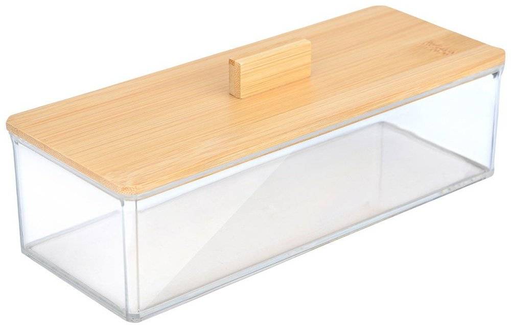 ΚΟΥΤΙ ΑΠΟΘΗΚΕΥΣΗΣ ΚΑΙ ΟΡΓΑΝΩΣΗΣ ESTIA BAMBOO ESSENTIALS ΟΡΘΟΓΩΝΙΟ (23.3CMX9.4CMX8.8CM)