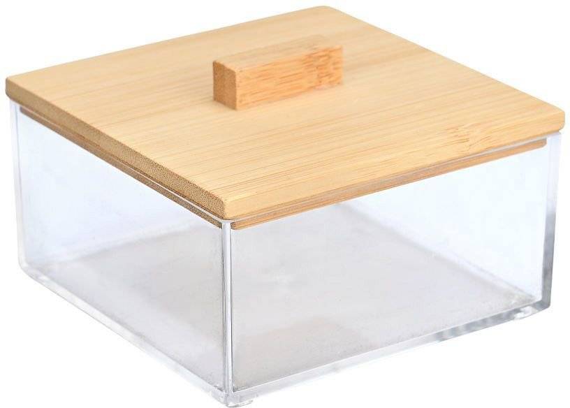 ESTIA ΚΟΥΤΙ ΑΠΟΘΗΚΕΥΣΗΣ ΚΑΙ ΟΡΓΑΝΩΣΗΣ ESTIA BAMBOO ESSENTIALS ΤΕΤΡΑΓΩΝΟ (9CMX9CMX6CM)