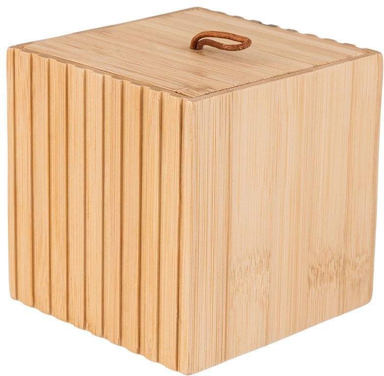 ESTIA ΚΟΥΤΙ ΑΠΟΘΗΚΕΥΣΗΣ ΚΑΙ ΟΡΓΑΝΩΣΗΣ ESTIA BAMBOO ESSENTIALS ΤΕΤΡΑΓΩΝΟ (9CMX9CMX8CM)