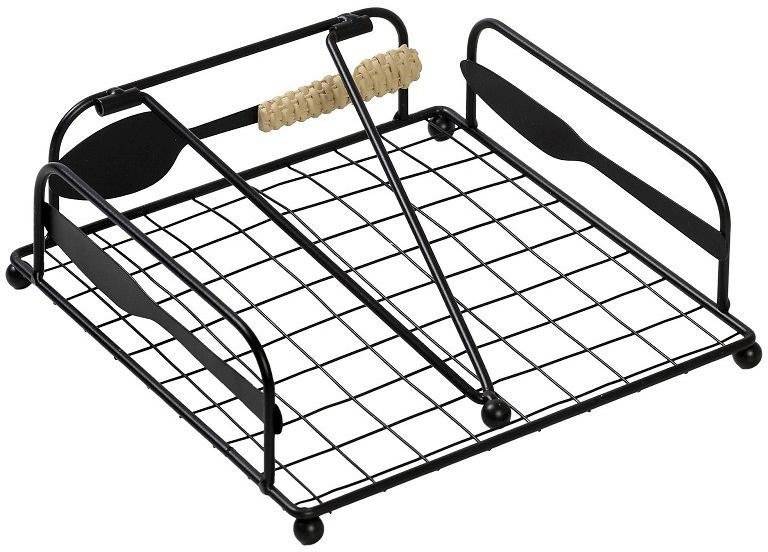 ΧΑΡΤΟΠΕΤΣΕΤΟΘΗΚΗ ESPIEL ΜΕΤΑΛΛΙΚΗ ΜΑΥΡΗ (18CMΧ18CM) ESPIEL