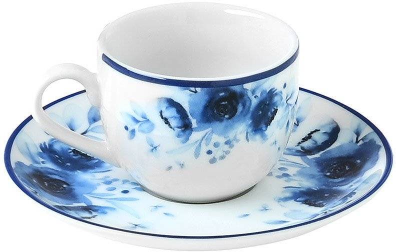 ΦΛΙΤΖΑΝΙ ΚΑΦΕ BLUE ROSE ΠΟΡΣΕΛΑΝΙΝΟ ΜΕ ΠΙΑΤΑΚΙ (90ML) ESTIA