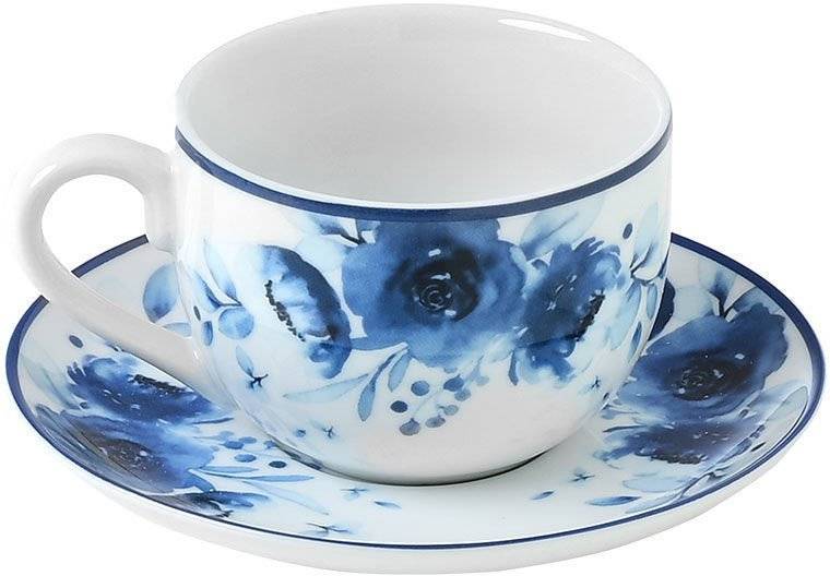 ESTIA ΚΟΥΠΑ ΤΣΑΙ BLUE ROSE ΠΟΡΣΕΛΑΝΙΝΗ ΜΕ ΠΙΑΤΑΚΙ (220ML)