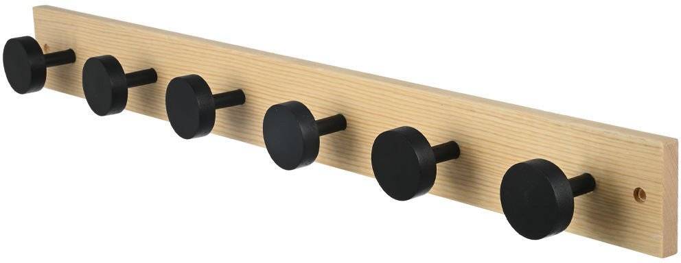 ΚΡΕΜΑΣΤΡΑ ΤΟΙΧΟΥ ESTIA ΞΥΛΙΝΗ ΦΥΣΙΚΟ-ΜΑΥΡΟ (6 ΘΕΣΕΩΝ)