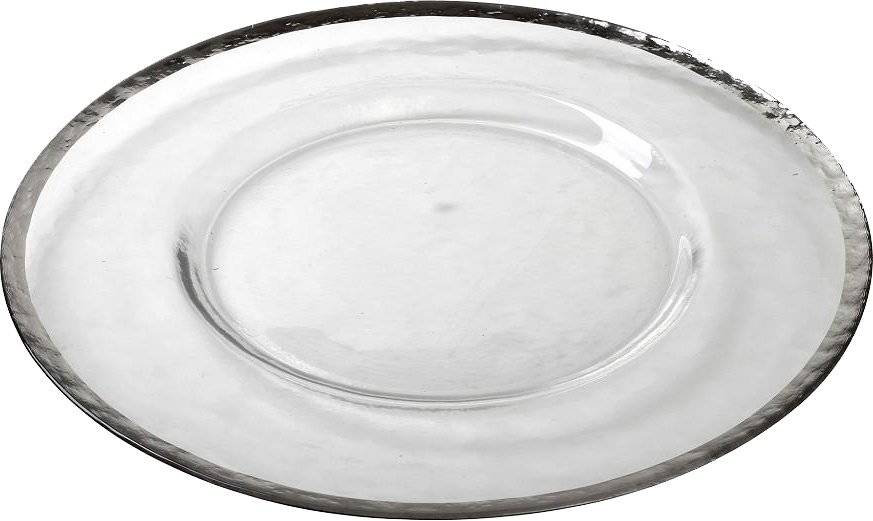 ESPIEL ΠΙΑΤΟ ΠΑΡΟΥΣΙΑΣΗΣ ESPIEL ΓΥΑΛΙΝΟ ΔΙΑΦΑΝΕΣ ΜΕ ΑΣΗΜΙ ΧΕΙΛΟΣ (33CM)