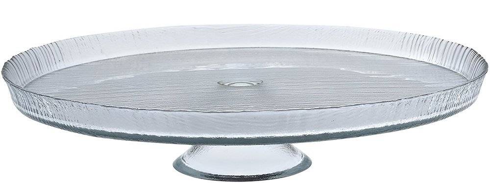 ΠΙΑΤΕΛΑ ESPIEL LUTRA ΓΥΑΛΙΝΗ ΔΙΑΦΑΝΗ ME ΠΟΔΙ (33CM)