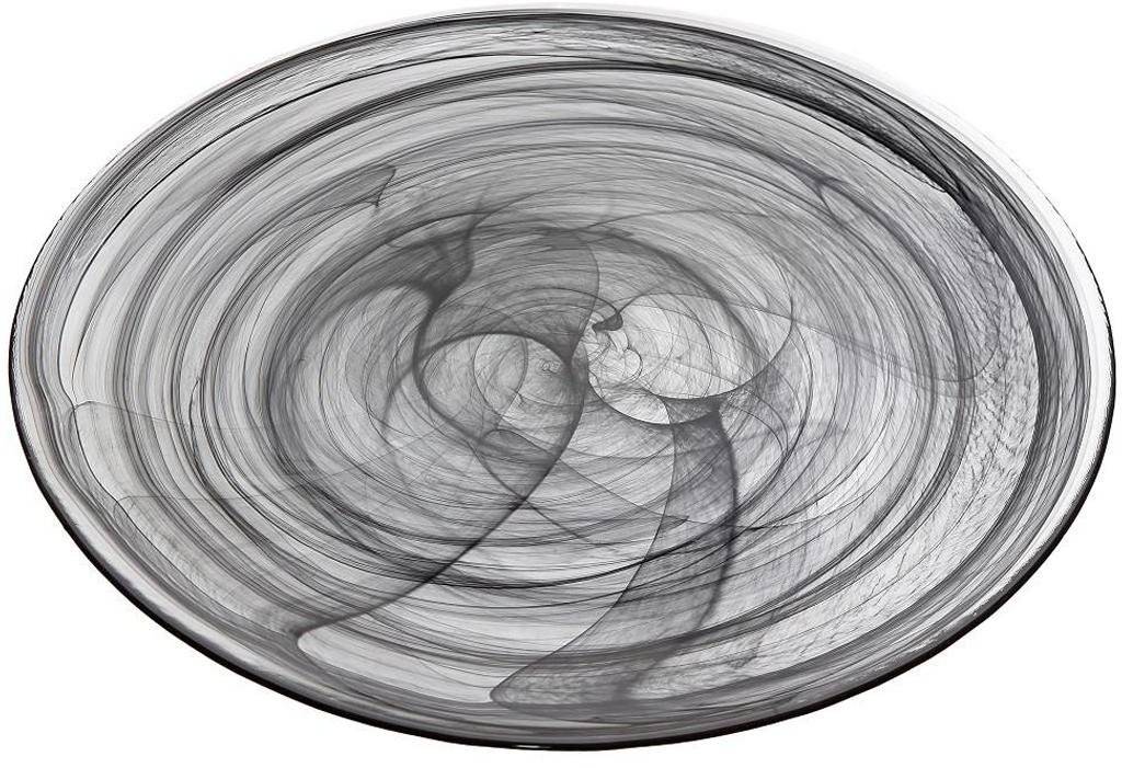 ΠΙΑΤΟ ESPIEL ATLAS ΓΥΑΛΙΝΟ ΣΤΡΟΓΓΥΛΟ ΜΑΥΡΟ (21CM)