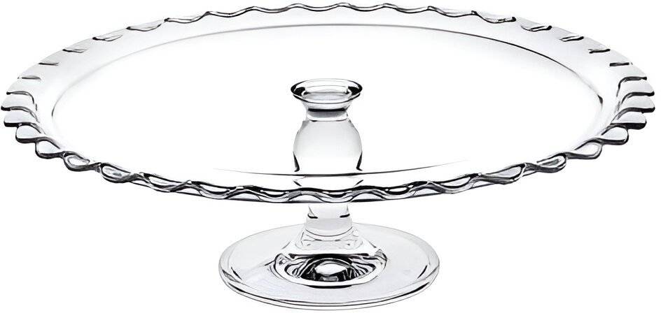 ESPIEL ΠΙΑΤΕΛΑ ESPIEL MAXI PATISSERIE ΓΥΑΛΙΝΗ ΜΕ ΠΟΔΙ (37CM)