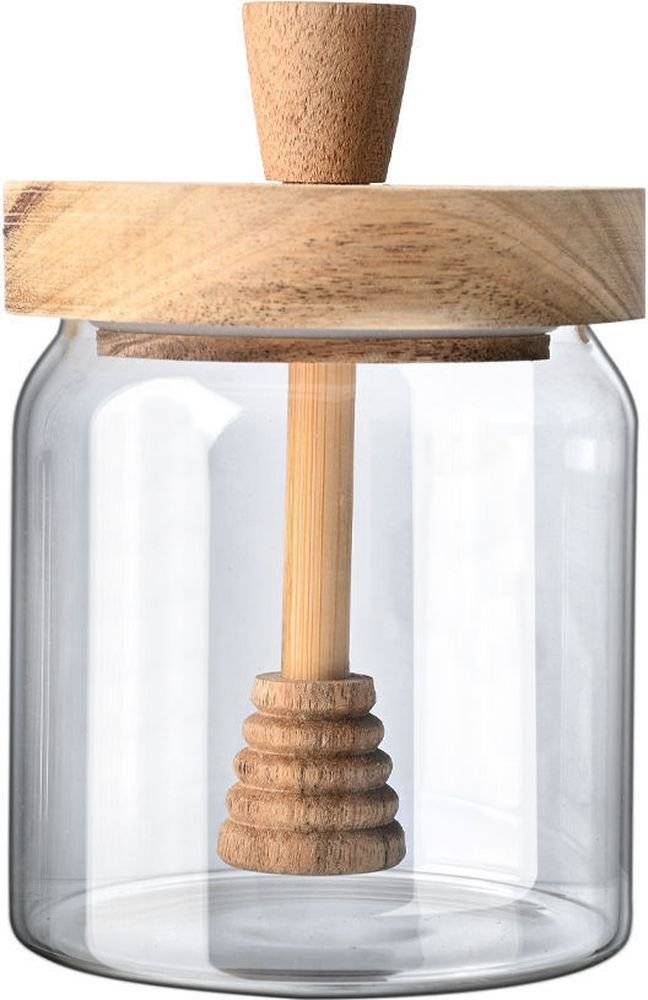 ΔΟΧΕΙΟ ΜΕΛΙΟΥ ESTIA ALLURE ΓΥΑΛΙΝΟ ΜΕ ΚΟΥΤΑΛΙ ΜΕΛΙΟΥ (450ML)