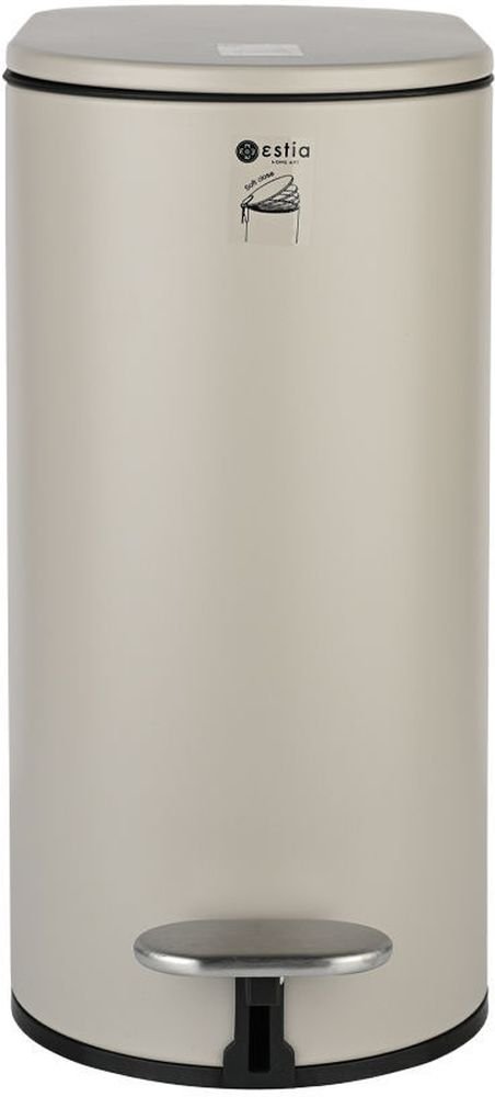 ESTIA ΧΑΡΤΟΔΟΧΕΙΟ ESTIA SLIM ΜΕΤΑΛΛΙΚΟ SOFT CLOSE TAUPE ΜΑΤ (5LT)