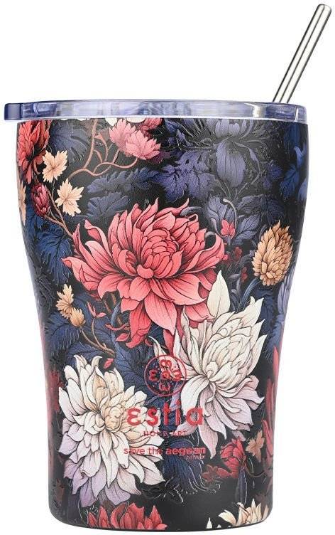 ΠΟΤΗΡΙ ΘΕΡΜΟΣ ESTIA SAVE THE AEGEAN COFFEE MUG MIDNIGHT BLOSSOM (350ML) SAVE THE AEGEAN