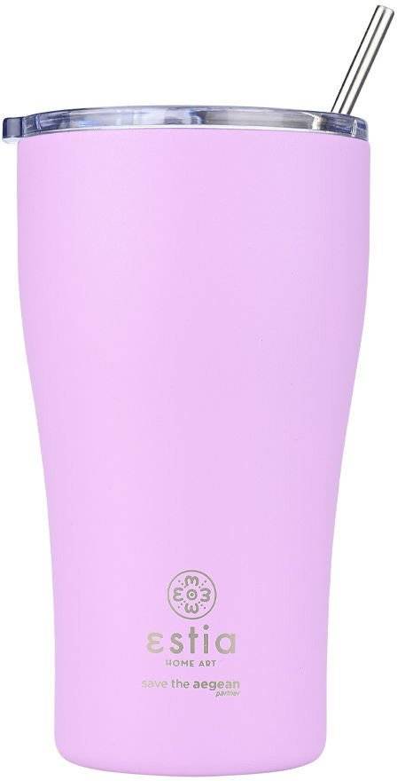 ΠΟΤΗΡΙ ΘΕΡΜΟΣ ESTIA SAVE THE AEGEAN COFFEE MUG LAVENDER PURPLE (500ML) SAVE THE AEGEAN