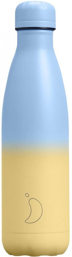 ΜΠΟΥΚΑΛΙ ΘΕΡΜΟΣ CHILLYS GRADIENT ΙΝΟΧ SKY (500ML) CHILLYS