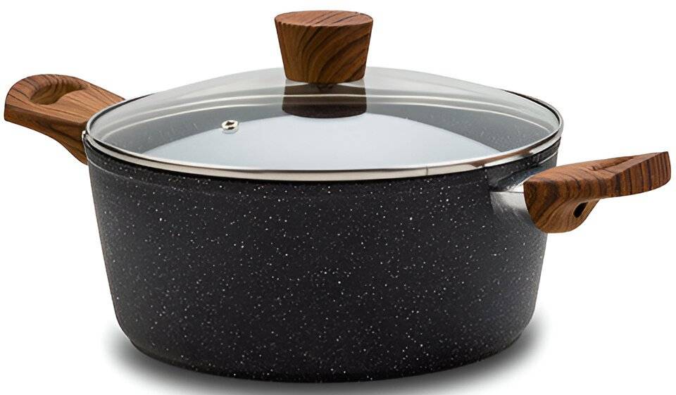 NAVA ΚΑΤΣΑΡΟΛΑ NAVA NATURE ΜΕ ΑΝΤΙΚΟΛΛΗΤΙΚΗ ΕΠΙΣΤΡΩΣΗ STONE (24CM)