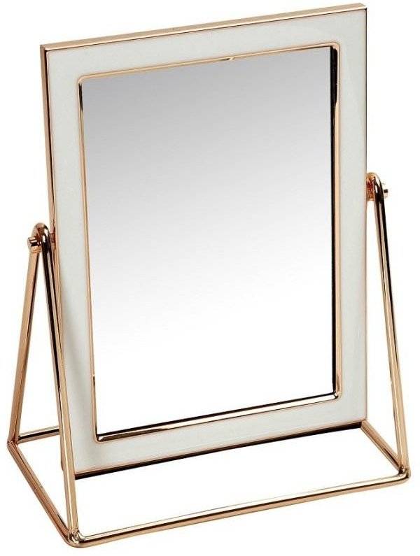 ΚΑΘΡΕΠΤΗΣ ΕΠΙΤΡΑΠΕΖΙΟΣ ESPIEL ΜΕΤΑΛΛΙΚΟΣ ΛΕΥΚΟ ΧΡΥΣΟ 13X18CM ESPIEL