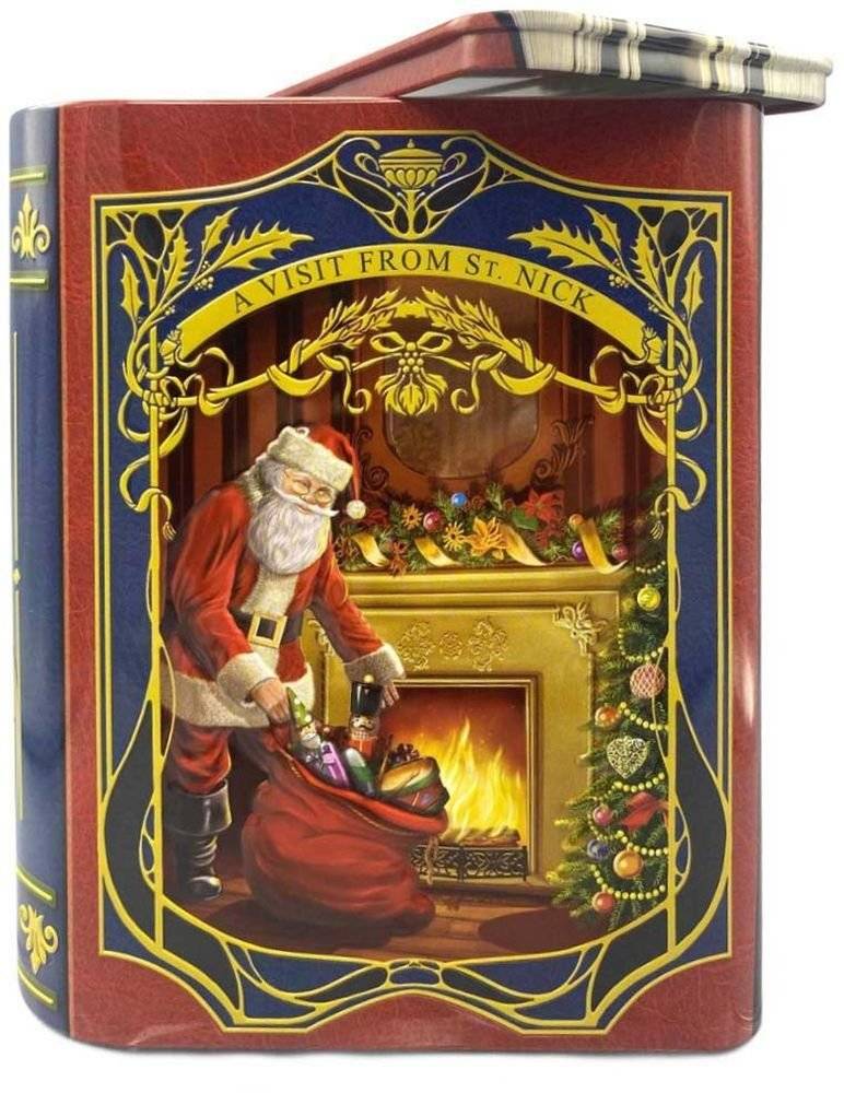 JK HOME ΧΡΙΣΤΟΥΓΕΝΝΙΑΤΙΚΟ ΚΟΥΤΙ JK HOME DECOR ΜΕΤΑΛΛΙΚΟ ΒΙΒΛΙΟ ΜΠΛΕ 15X8.8X17CM