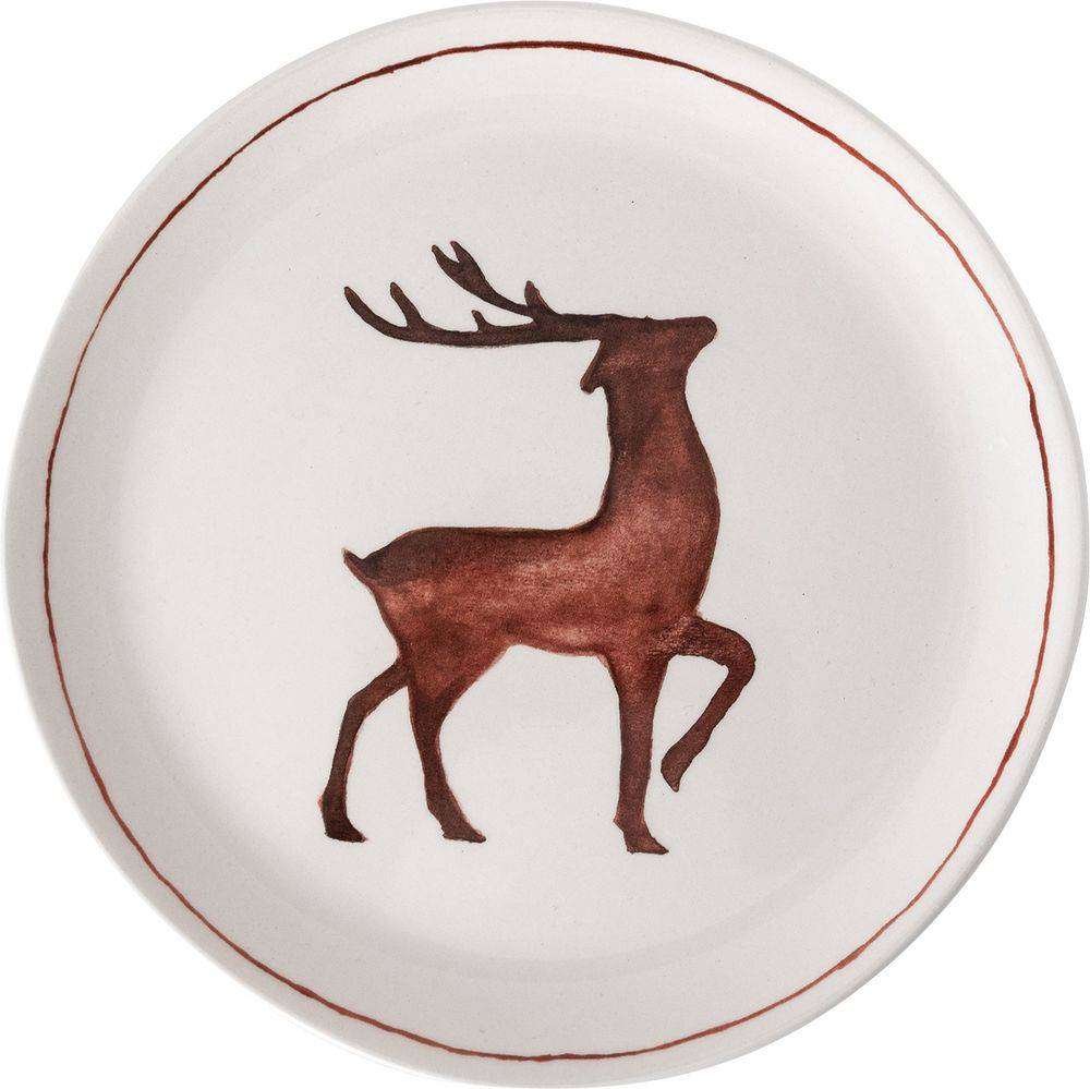 CHRISTMAS COLLECTION ΧΡΙΣΤΟΥΓΕΝΙΑΤΙΚΟ ΠΙΑΤΟ TABLE OF JOY DEER 21CM