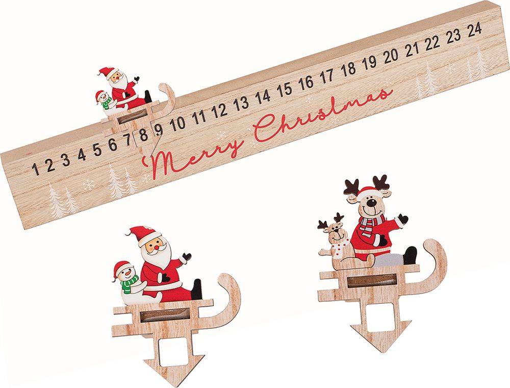 ΧΡΙΣΤΟΥΓΕΝΝΙΑΤΙΚΟ ΔΙΑΚΟΣΜΗΤΙΚΟ ΗΜΕΡΟΛΟΓΙΟ ΕΛΚΗΘΡΟ 2 ΣΧΕΔΙΑ (40CM) CHRISTMAS COLLECTION