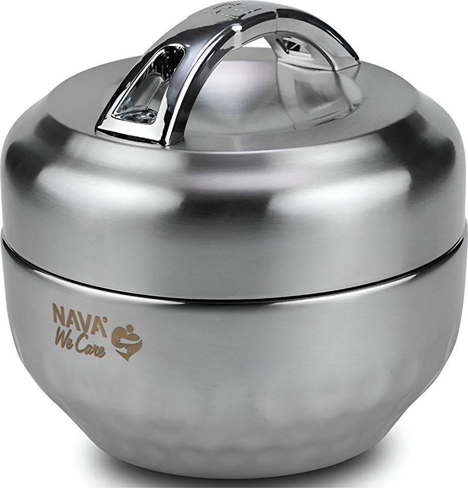 ΔΟΧΕΙΟ ΦΑΓΗΤΟΥ NAVA SS304 WE CARE ΑΝΟΞΕΙΔΩΤΟ ΣΤΡΟΓΓΥΛΟ 1000ML