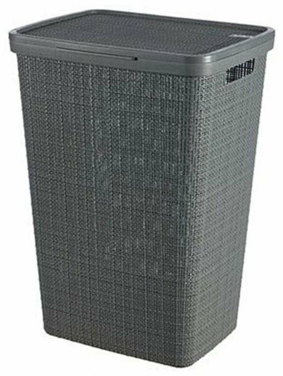 ΚΑΛΑΘΙ ΑΠΛΥΤΩΝ CURVER JUTE ΓΚΡΙ (43X34X60CM / 58L) CURVER