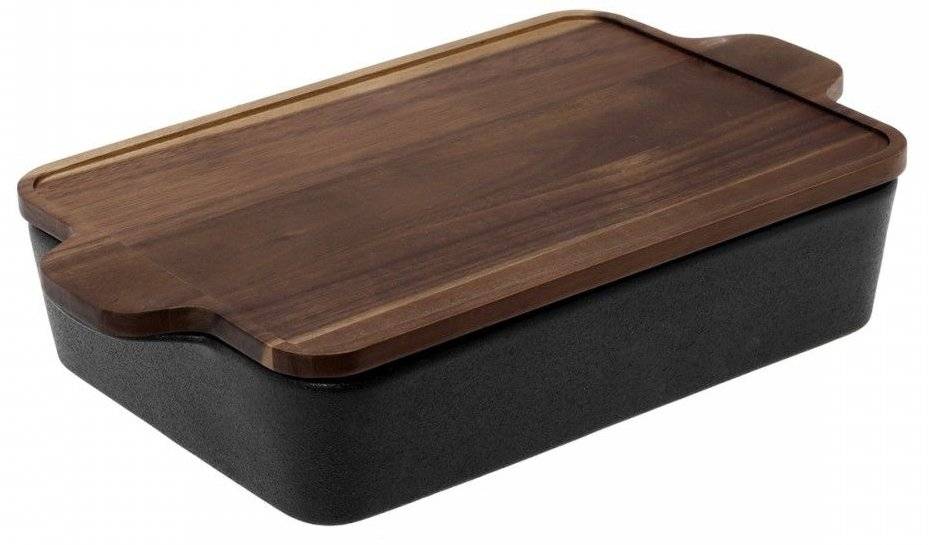 CRYSPO TRIO ΠΥΡΙΜΑΧΟ ΣΚΕΥΟΣ CRYSPO TRIO ACACIA BAKE FORM ΚΕΡΑΜΙΚΟ ΠΑΡΑΛΛΗΛΟΓΡΑΜΜΟ (36,5Χ22Χ8CM)