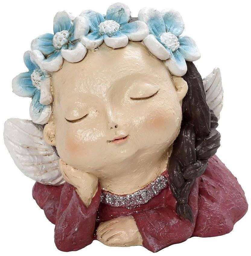 ESPIEL ΔΙΑΚΟΣΜΗΤΙΚΗ ΝΕΡΑΙΔΑ ESPIEL ΠΟΛΥΡΕΖΙΝΗ ΡΟΖ ΜΕ ΓΑΛΑΖΙΟ ΣΤΕΦΑΝΙ (16CM)