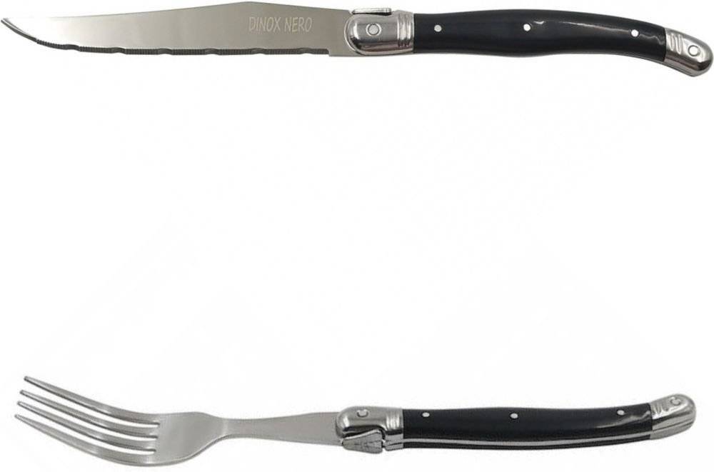 ΣΕΤ ΜΑΧΑΙΡΙ - ΠΙΡΟΥΝΙ ΚΡΕΑΤΟΣ DINOX ΑΝΟΞΕΙΔΩΤΟ ΑΤΣΑΛΙ (12ΤΜΧ) DINOX