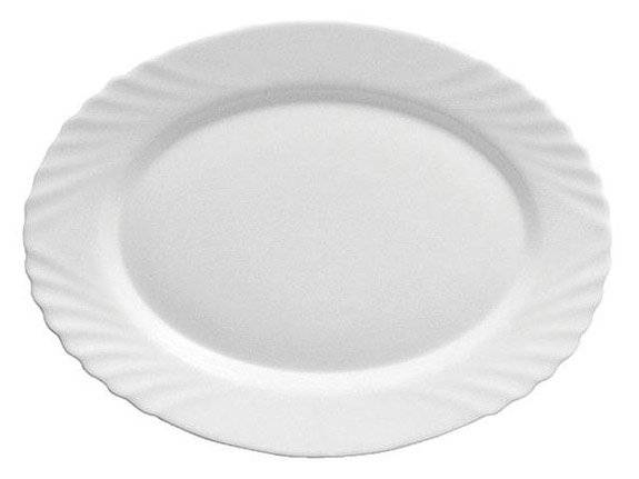 ΠΙΑΤΕΛΑ BORMIOLI ROCCO EBRO ΟΒΑΛ ΛΕΥΚΗ (36X26.8CM) BORMIOLI ROCCO