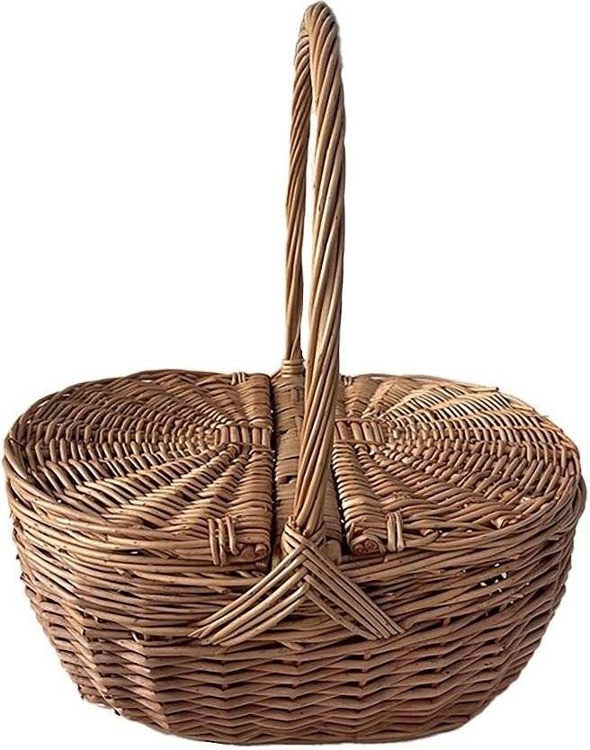 ESPIEL ΚΑΛΑΘΙ ESPIEL ΠΙΚ-ΝΙΚ ΨΑΘΙΝΟ ΟΒΑΛ ΜΠΕΖ ΜΕ ΚΑΠΑΚΙ (42Χ28.5Χ45CM)