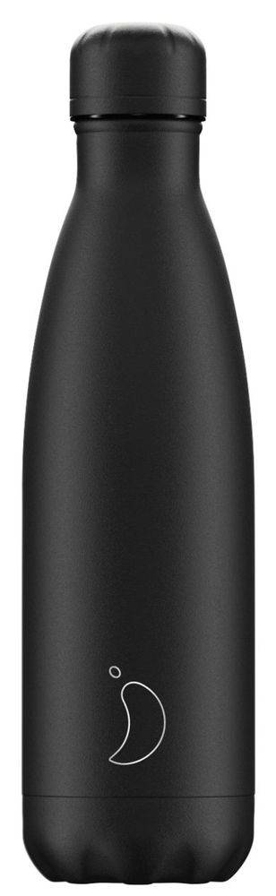 ΜΠΟΥΚΑΛΙ ΘΕΡΜΟΣ CHILLYS ΙΝΟΧ ALL BLACK (500ML) CHILLYS