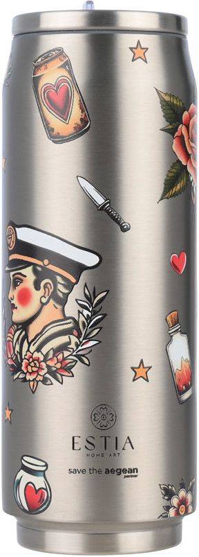 SAVE THE AEGEAN ΘΕΡΜΟΣ SAVE THE AEGEAN TRAVEL CUP OLD SCHOOL INK (500ML)