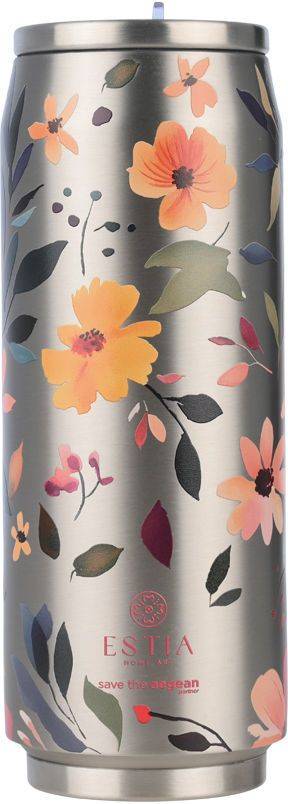 ΘΕΡΜΟΣ SAVE THE AEGEAN TRAVEL CUP SILVER BOTANIC (500ML)