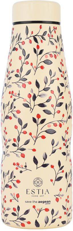 ΘΕΡΜΟΣ SAVE THE AEGEAN TRAVEL FLASK BLOOM BEIGE (500ML) SAVE THE AEGEAN