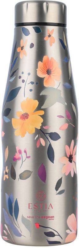 ΘΕΡΜΟΣ SAVE THE AEGEAN TRAVEL FLASK SILVER BOTANIC (500ML) SAVE THE AEGEAN