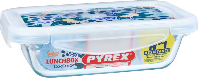 PYREX ΦΑΓΗΤΟΔΟΧΕΙΟ PYREX COOK-GO BUTTERFLY ΟΡΘΟΓΩΝΙΟ (800ML)
