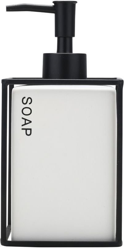 ΑΝΤΛΙΑ ΣΑΠΟΥΝΙΟΥ ESTIA CAGE ΚΕΡΑΜΙΚΗ ΛΕΥΚΗ ΜΕ ΜΕΤΑΛΛΙΚΟ ΠΛΑΙΣΙΟ (450ML)