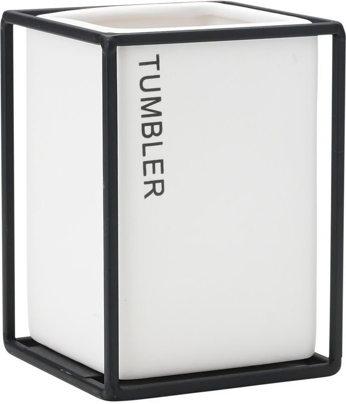 ΠΟΤΗΡΑΚΙ ΜΠΑΝΙΟΥ ESTIA CAGE ΚΕΡΑΜΙΚΟ ΛΕΥΚΟ ΜΕ ΜΕΤΑΛΛΙΚΟ ΠΛΑΙΣΙΟ (8.5CM) ESTIA