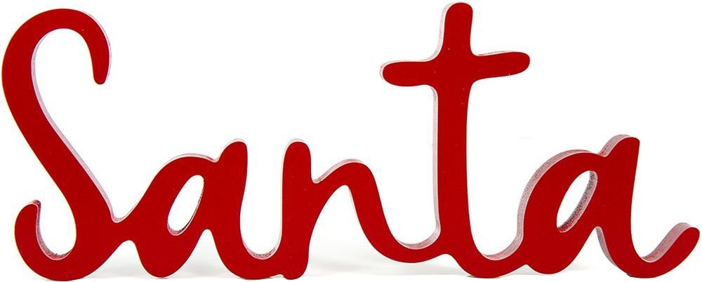 CHRISTMAS COLLECTION ΔΙΑΚΟΣΜΗΤΙΚΟ ΔΙΑΚΟΣΜΗΤΙΚΟ CHRISTMAS COLLECTION SANTA ΞΥΛΙΝΟ (36X14CM)