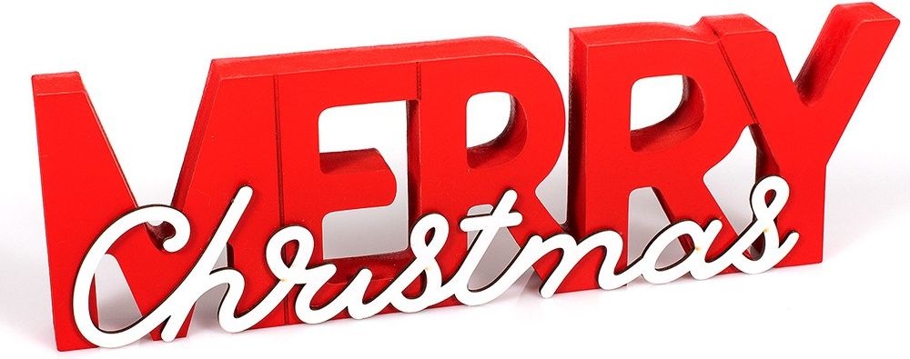 ΔΙΑΚΟΣΜΗΤΙΚΟ ΔΙΑΚΟΣΜΗΤΙΚΟ CHRISTMAS COLLECTION MERRY CHRISTMAS ΞΥΛΙΝΟ (32X10CM) CHRISTMAS COLLECTION