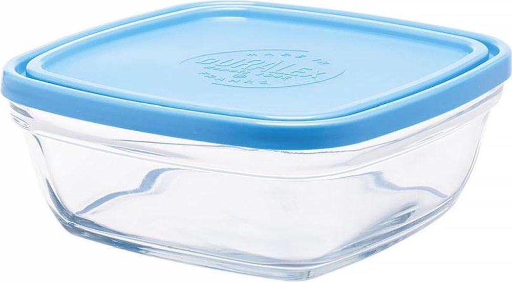 DURALEX ΔΟΧΕΙΟ ΦΑΓΗΤΟΥ DURALEX ΓΥΑΛΙΝΟ ΜΕ ΜΠΛΕ ΚΑΠΑΚΙ (17CM)