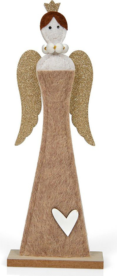 ΔΙΑΚΟΣΜΗΤΙΚΟ CHRISTMAS COLLECTION ΑΓΓΕΛΑΚΙ ΜΠΕΖ (31CM) CHRISTMAS COLLECTION