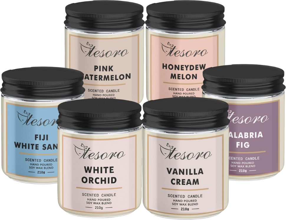 TESORO ΑΡΩΜΑΤΙΚΟ ΚΕΡΙ TESORO ΣΕ ΒΑΖΟ ΤΥΧΑΙΑ ΕΠΙΛΟΓΗ ΑΡΩΜΑΤΟΣ (210GR)