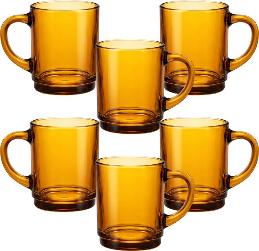 DURALEX ΣΕΤ ΚΟΥΠΕΣ DURALEX VERSAILLES AMBER ΓΥΑΛΙΝΗ 260ML (6ΤΜΧ)